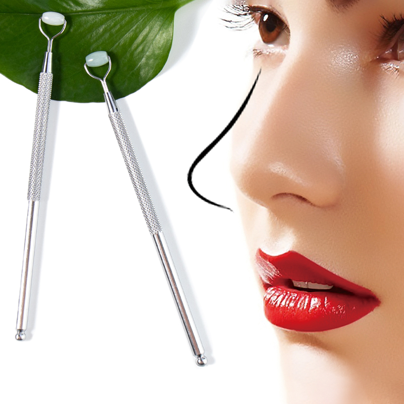 Jade Roller Stone - Eye ต่อต้านริ้วรอยหยกธรรมชาติ Roller Guasha Skin Scraper
