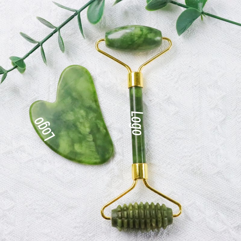 ชุดลูกกลิ้งหยกและกัวซา หินธรรม - Jade Roller Stone บทวิจารณ์และราคา