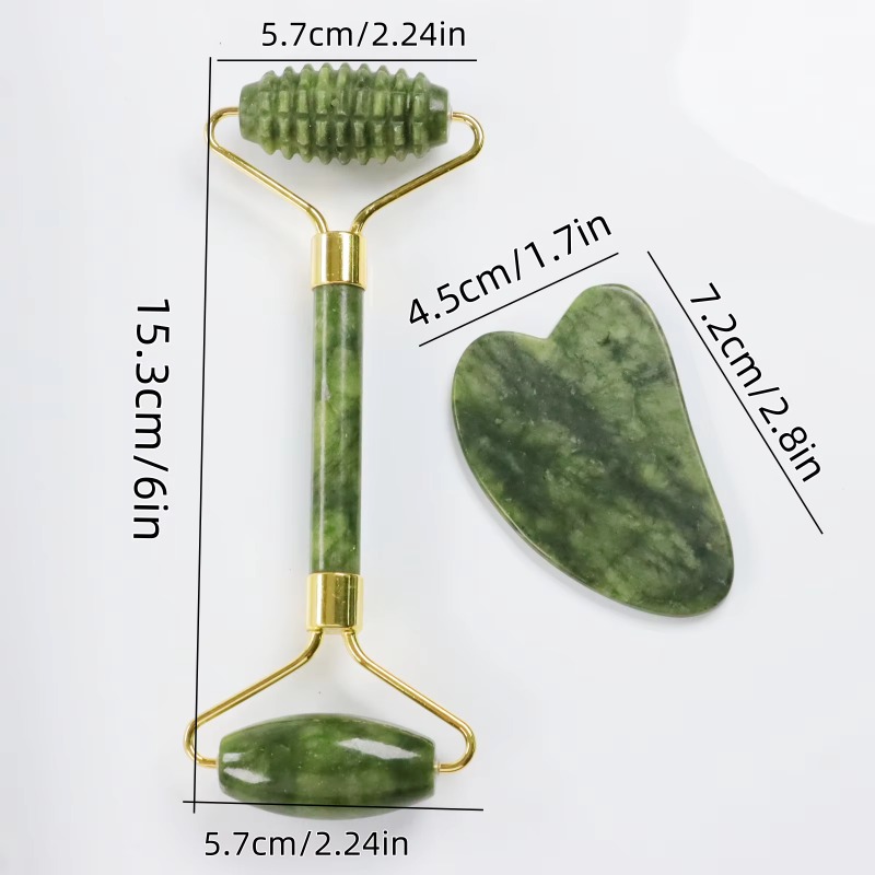 ชุดลูกกลิ้งหยกและกัวซา หินธรรม - Jade Roller Stone บทวิจารณ์และราคา