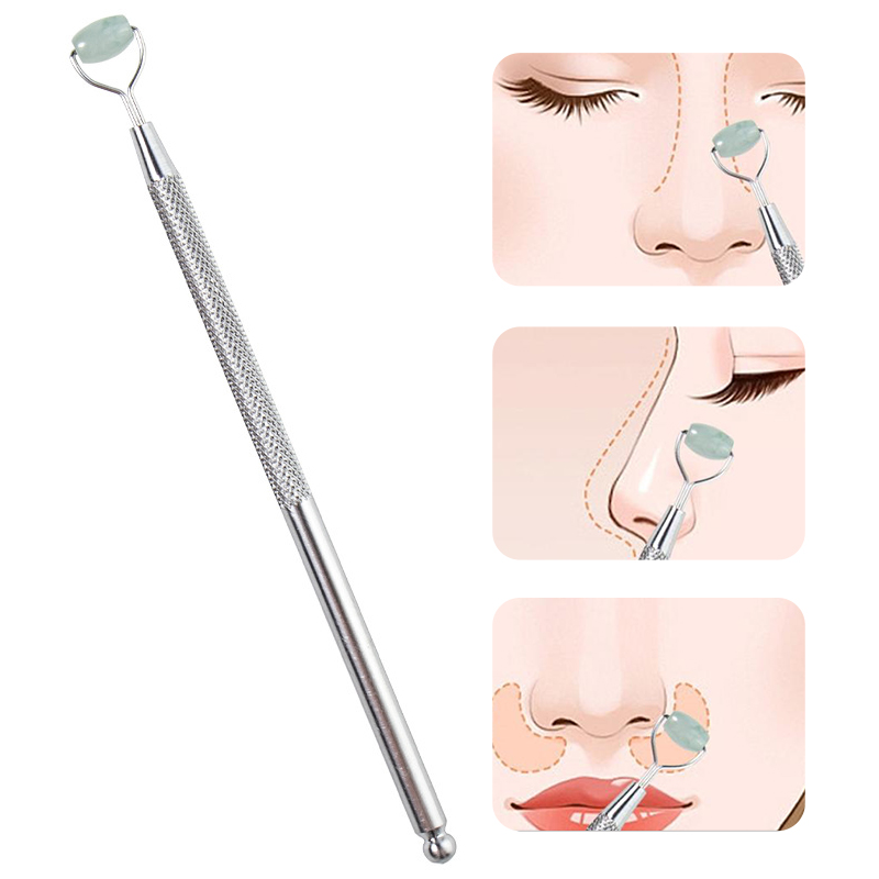 Eye ต่อต้านริ้วรอยหยกธรรมชาติ  - Jade Roller Stone บทวิจารณ์และราคา