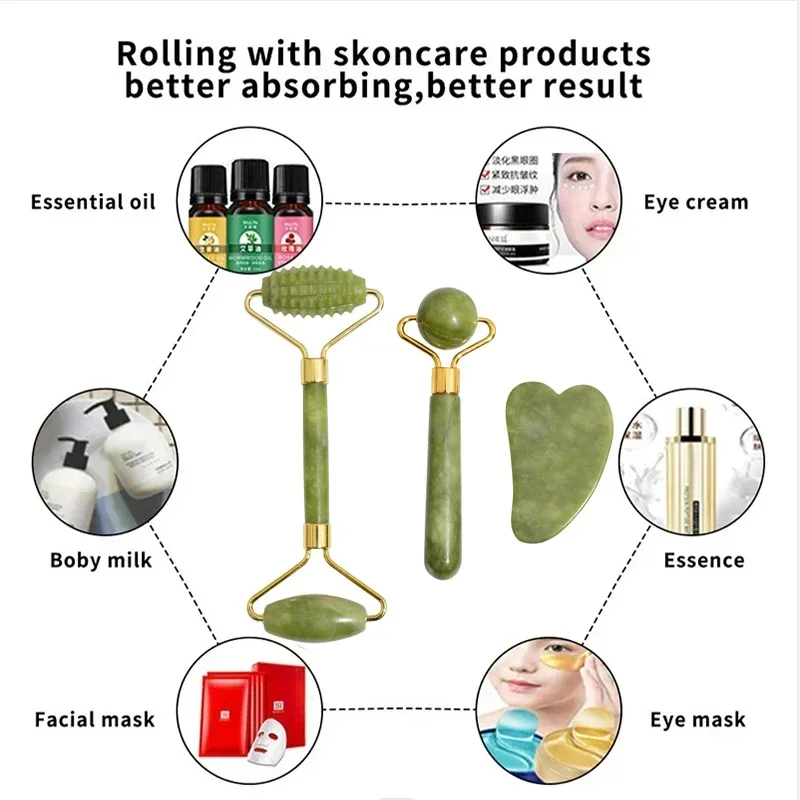 ลูกกลิ้งหยกธรรมชาติ Face Gua S - Jade Roller Stone บทวิจารณ์และราคา